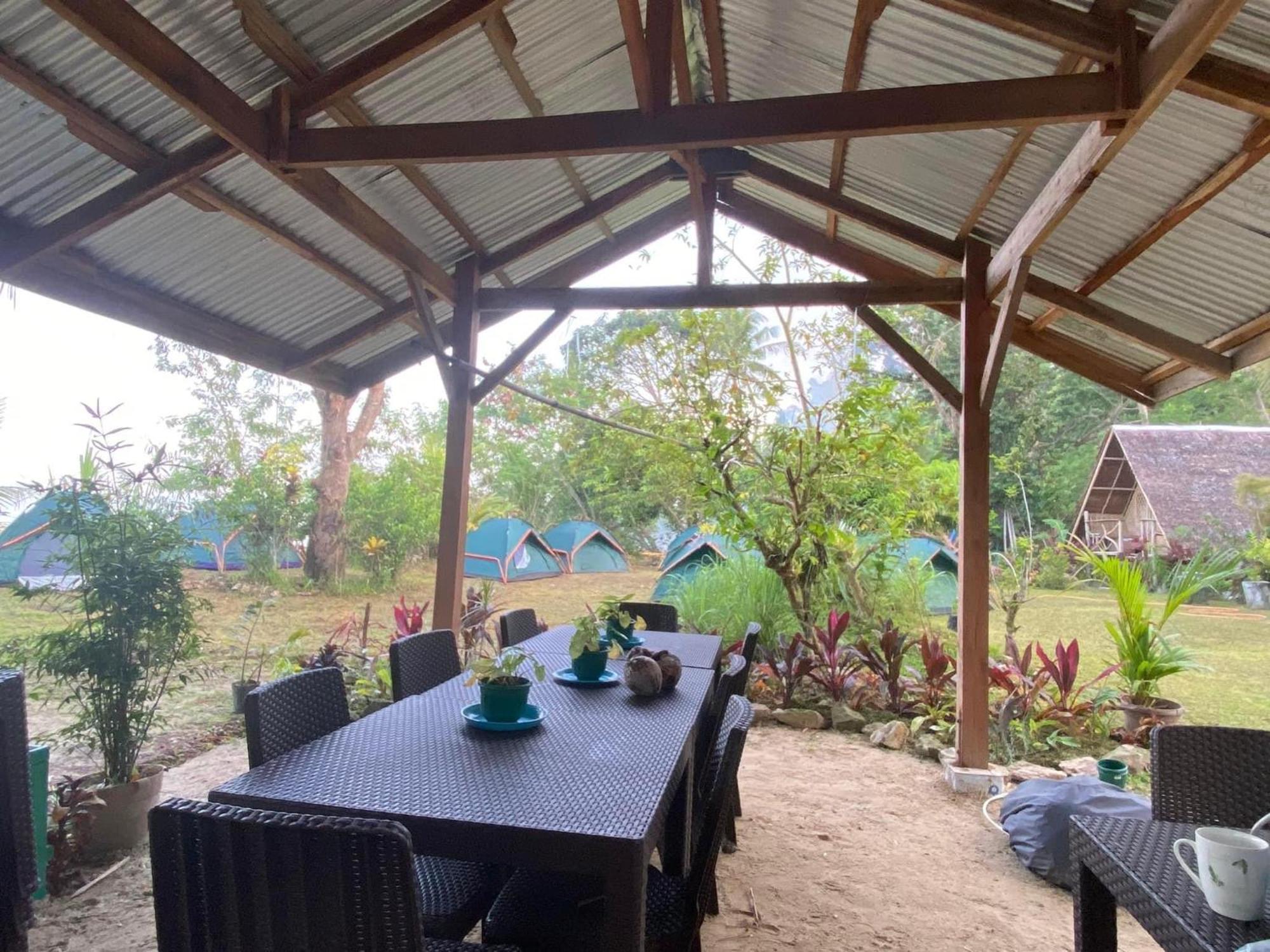 Port Barton - Paradiso Azul Campsite Beachfront With Internet San Vicente  Ngoại thất bức ảnh